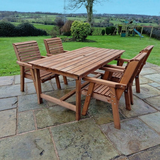 Croft Swedish Redwood Garden Furniture Set by Croft - 4 Seats
