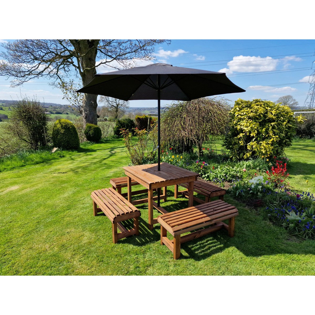 Valley Garden Bench by Churnet Valley - 8 Seats - VT115