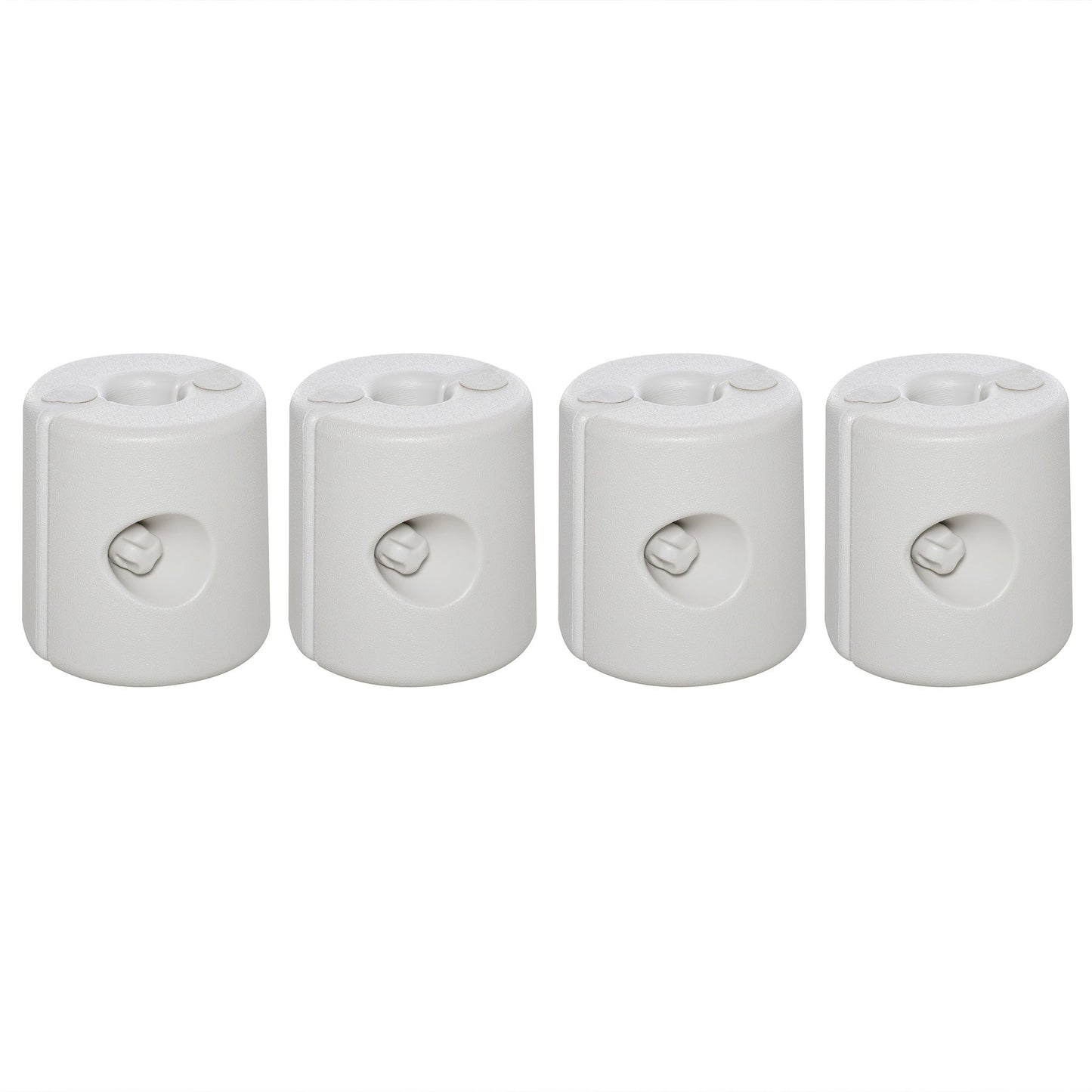 4-Piece Canopy Tent Weight Rapid Clip Gazebo Feet Fill with Water or Sand White