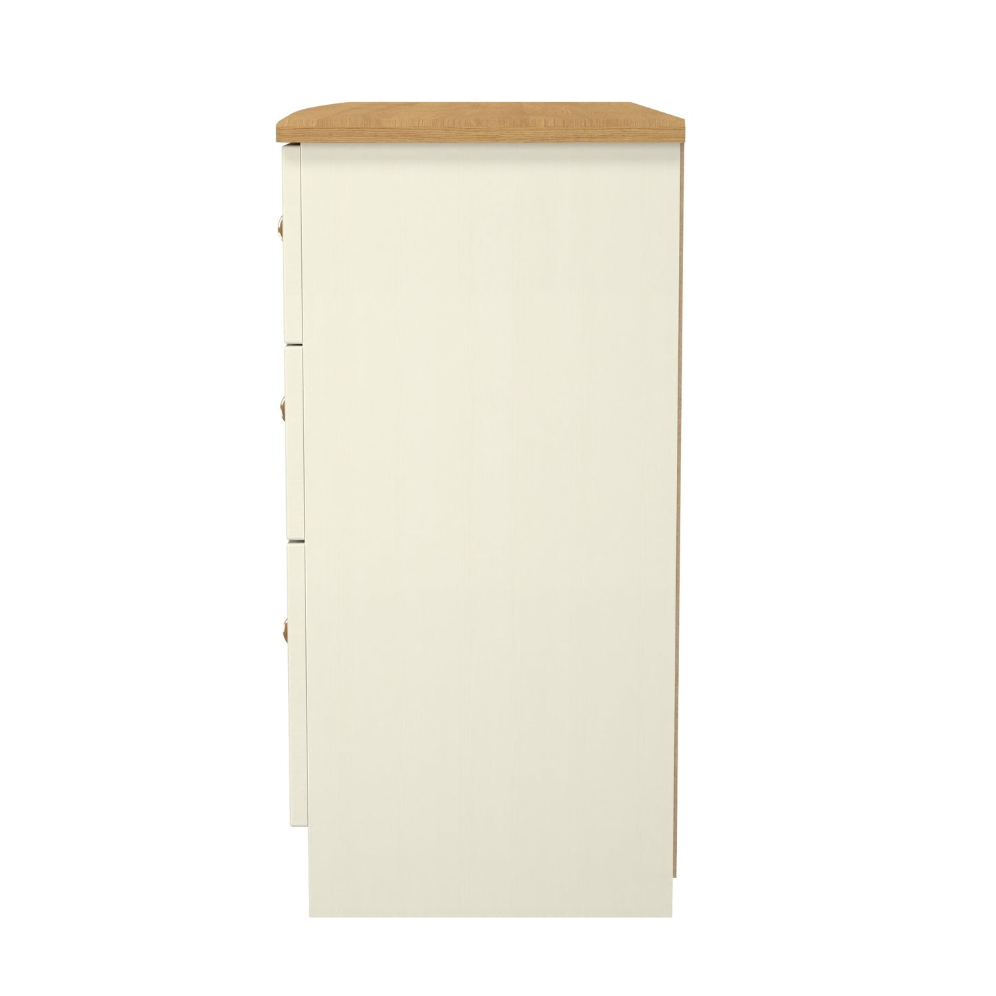Warwick Large Chest of Drawers Cream & Oak 6 Drawers 112cm