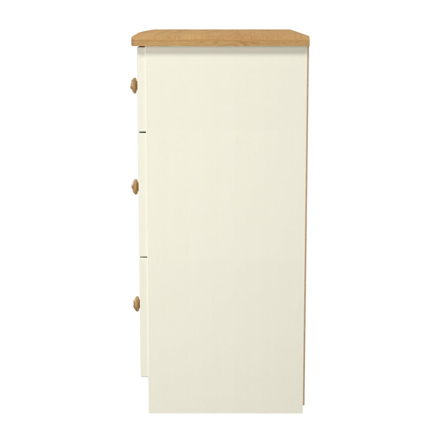 Warwick Chest of Drawers Cream & Oak 3 Drawers 42cm