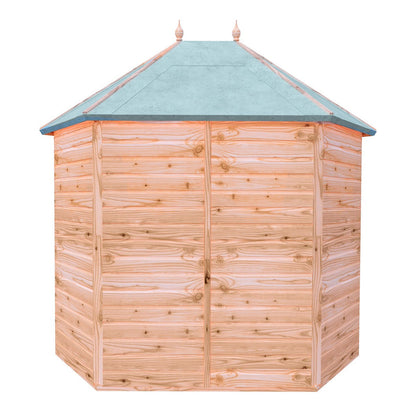 Shire Windermere 6' 10" x 9' 4" Hexagonal Hip Summerhouse - Premium Dip Treated Shiplap
