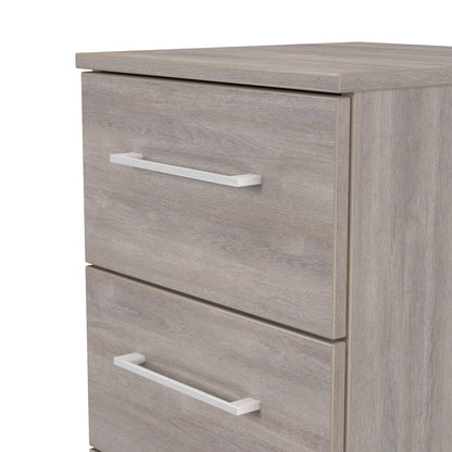 Worcester Bedside Table Light Grey 3 Drawers 37cm