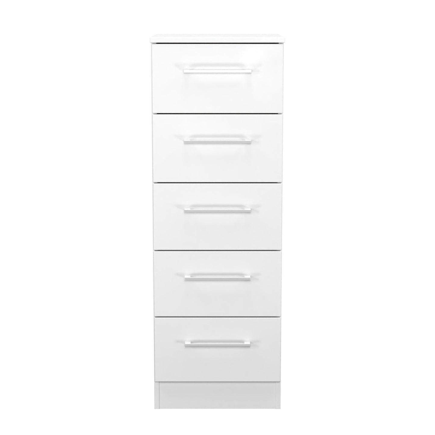 Worcester Tall Tallboy White 5 Drawers 37cm