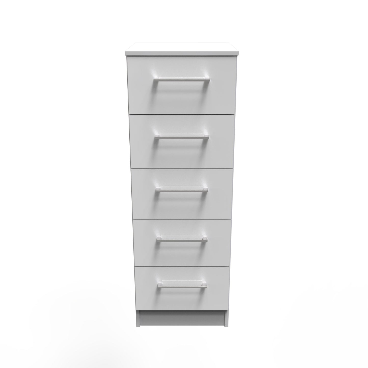 Worcester Tall Tallboy White 5 Drawers 37cm
