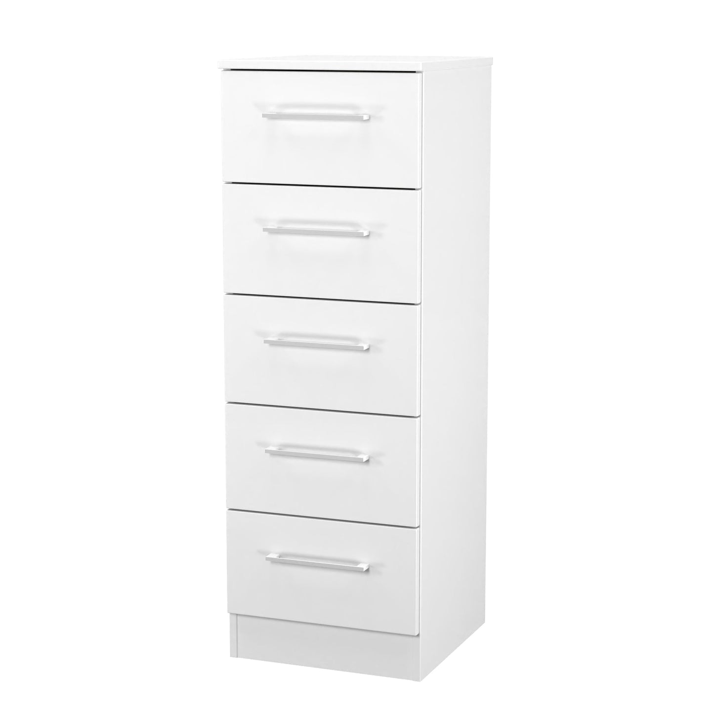 Worcester Tall Tallboy White 5 Drawers 37cm