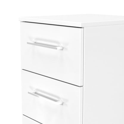 Worcester Tall Tallboy White 5 Drawers 37cm