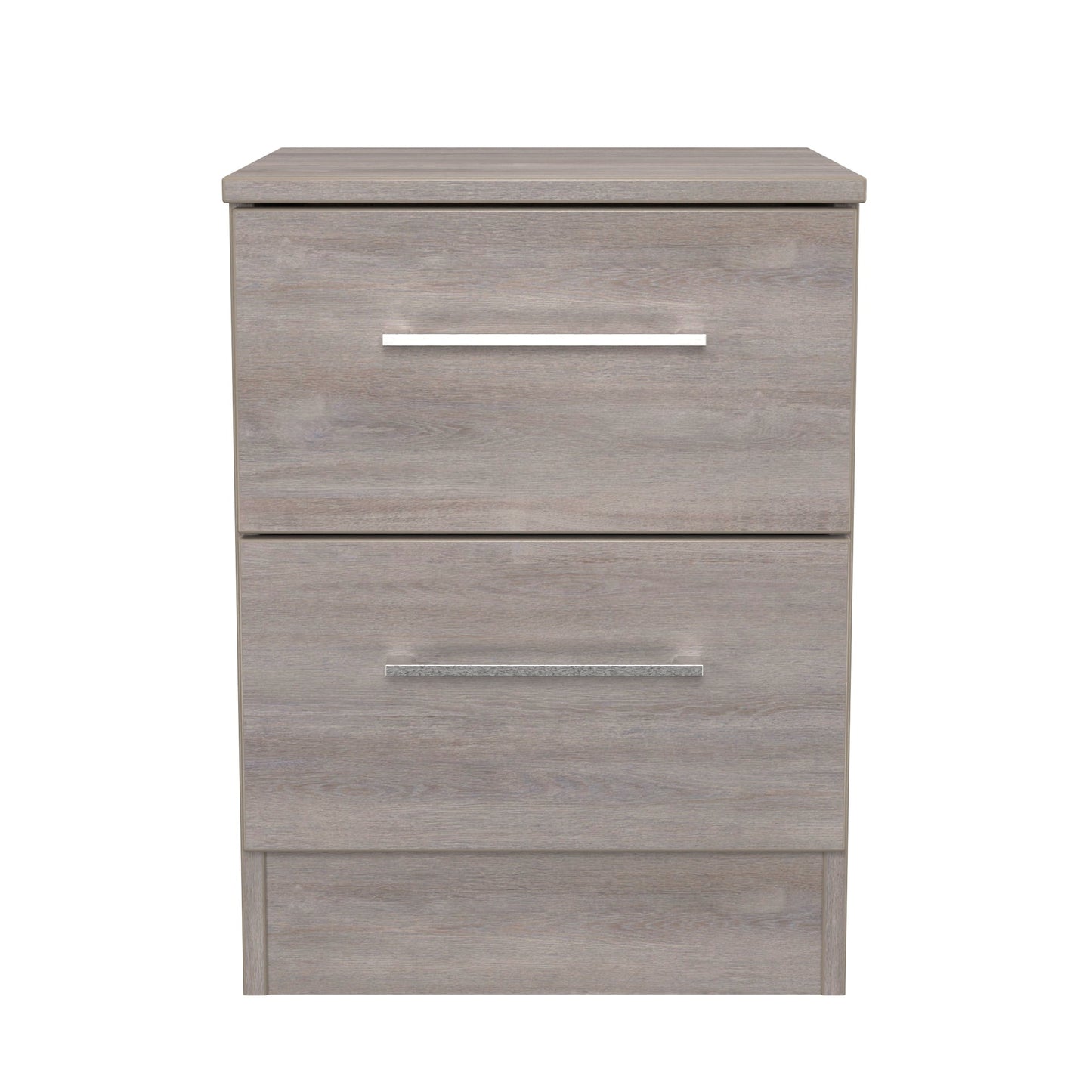 Worcester Bedside Table Light Grey 2 Drawers 37cm