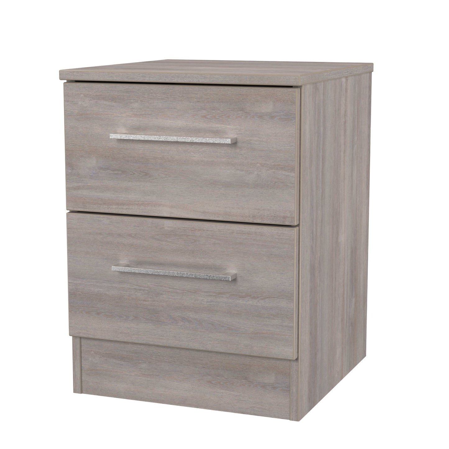 Worcester Bedside Table Light Grey 2 Drawers 37cm