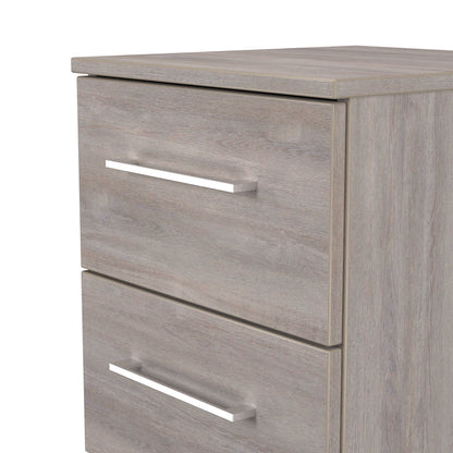 Worcester Bedside Table Light Grey 2 Drawers 37cm