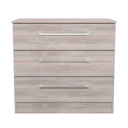 Worcester Chest of Drawers Light Grey 3 Drawers 74cm