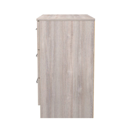 Worcester Chest of Drawers Light Grey 3 Drawers 74cm