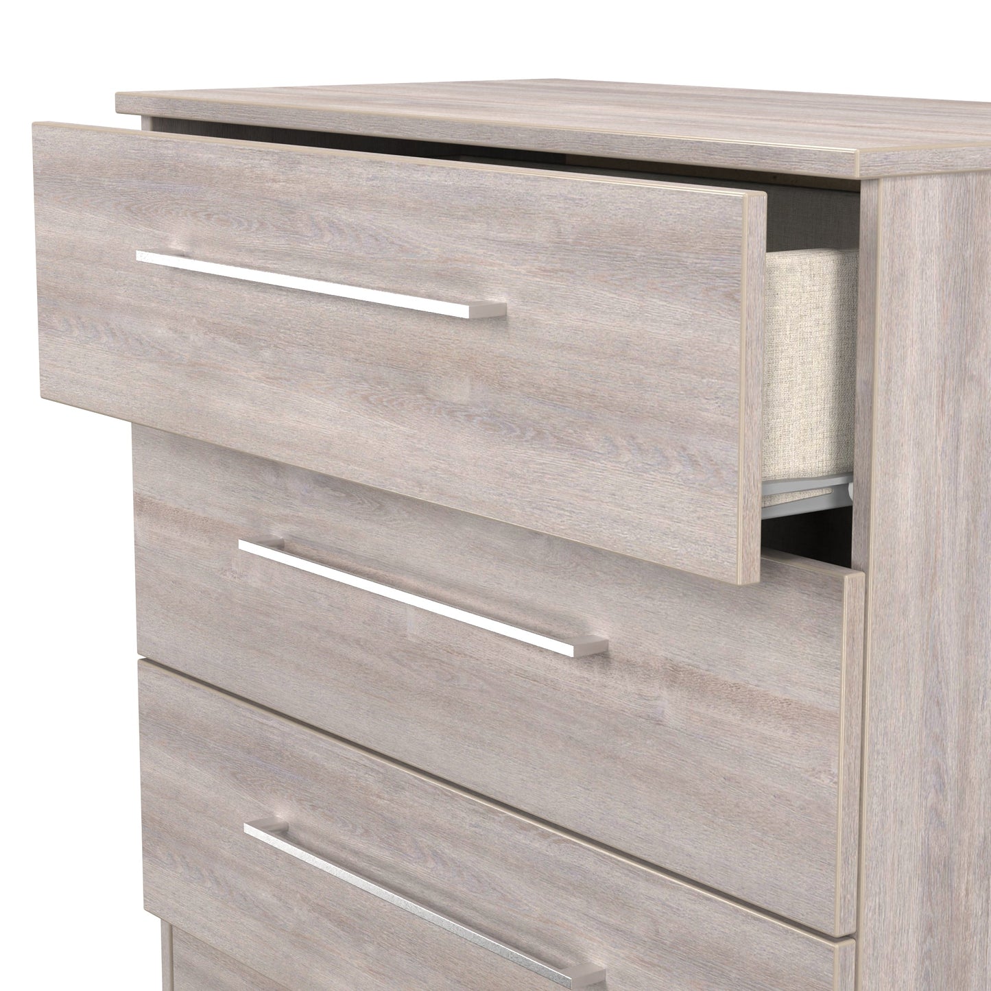 Worcester Chest of Drawers Light Grey 3 Drawers 74cm