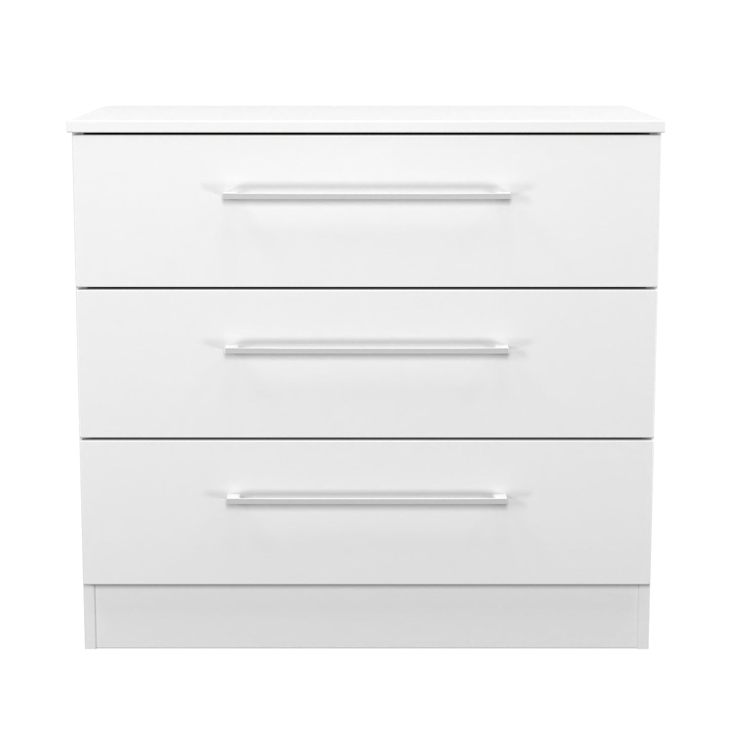 Worcester Chest of Drawers White 3 Drawers 74cm