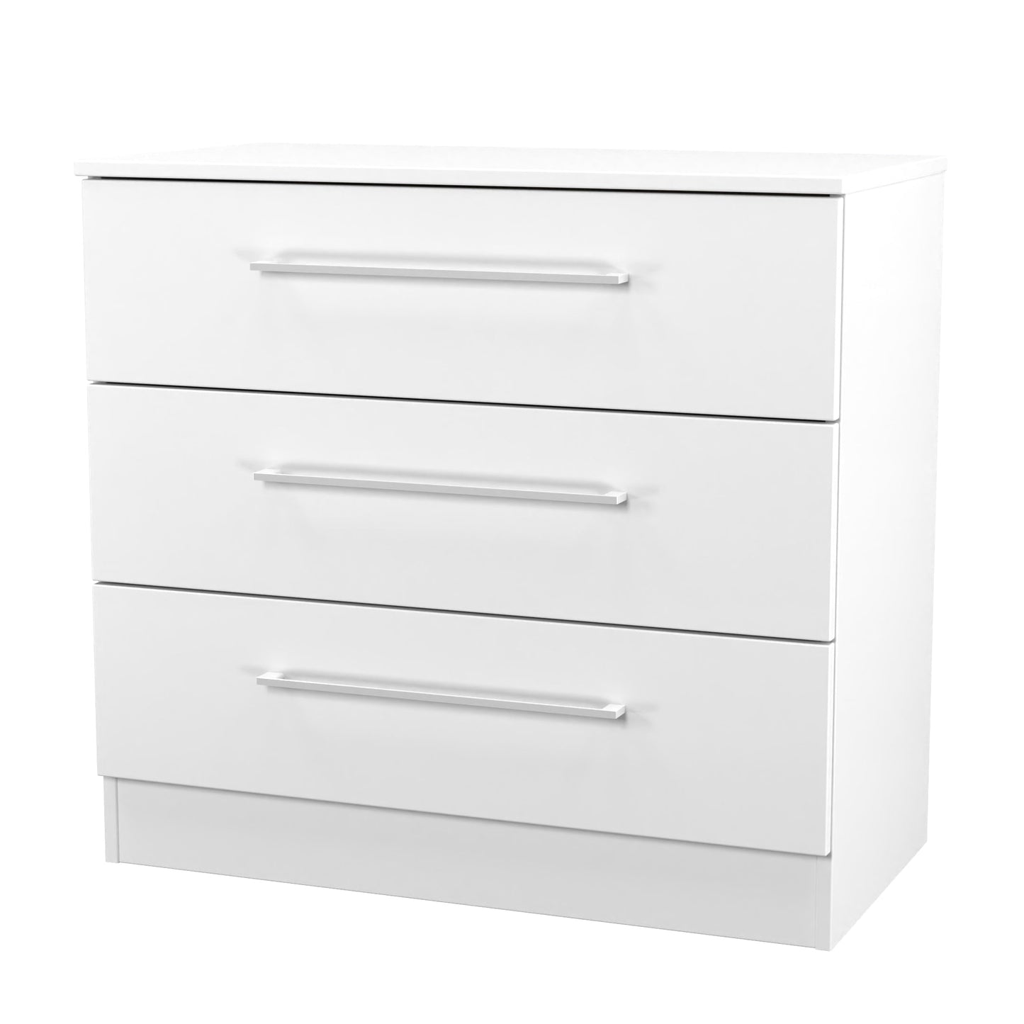 Worcester Chest of Drawers White 3 Drawers 74cm