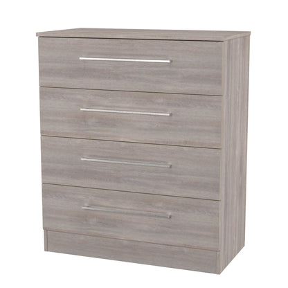 Worcester Chest of Drawers Light Grey 4 Drawers 74cm