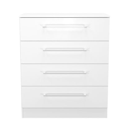 Worcester Chest of Drawers White 4 Drawers 74cm
