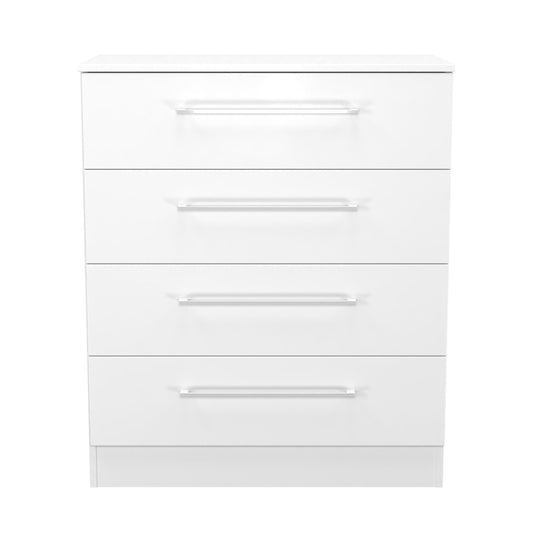 Worcester Chest of Drawers White 4 Drawers 74cm