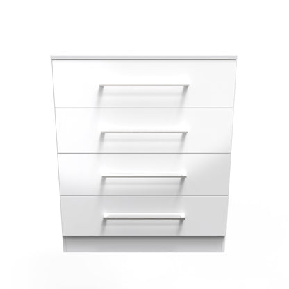Worcester Chest of Drawers White 4 Drawers 74cm