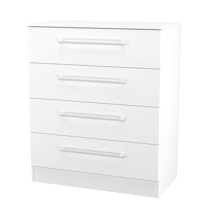 Worcester Chest of Drawers White 4 Drawers 74cm