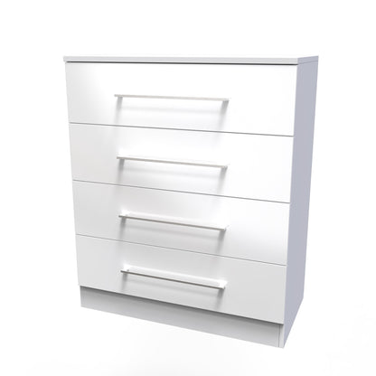 Worcester Chest of Drawers White 4 Drawers 74cm