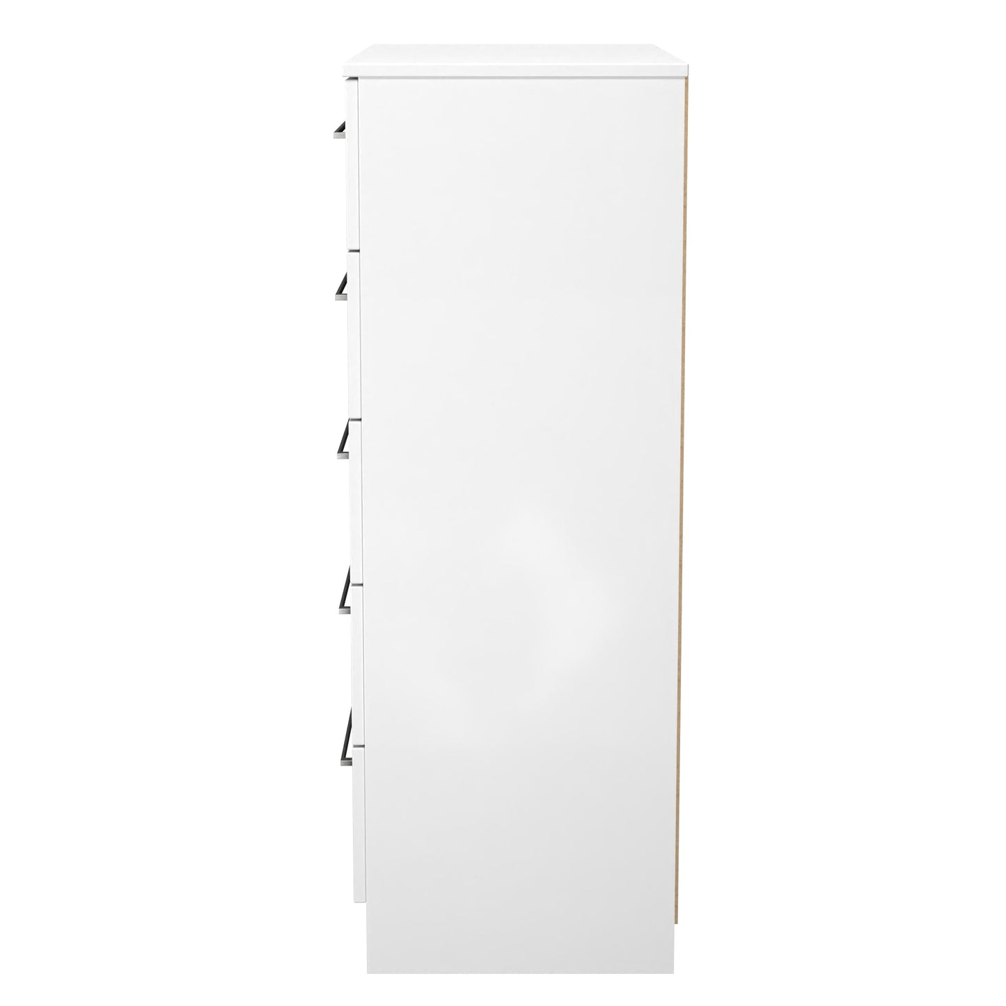 Worcester Tall Chest of Drawers Black & White 5 Drawers 74cm