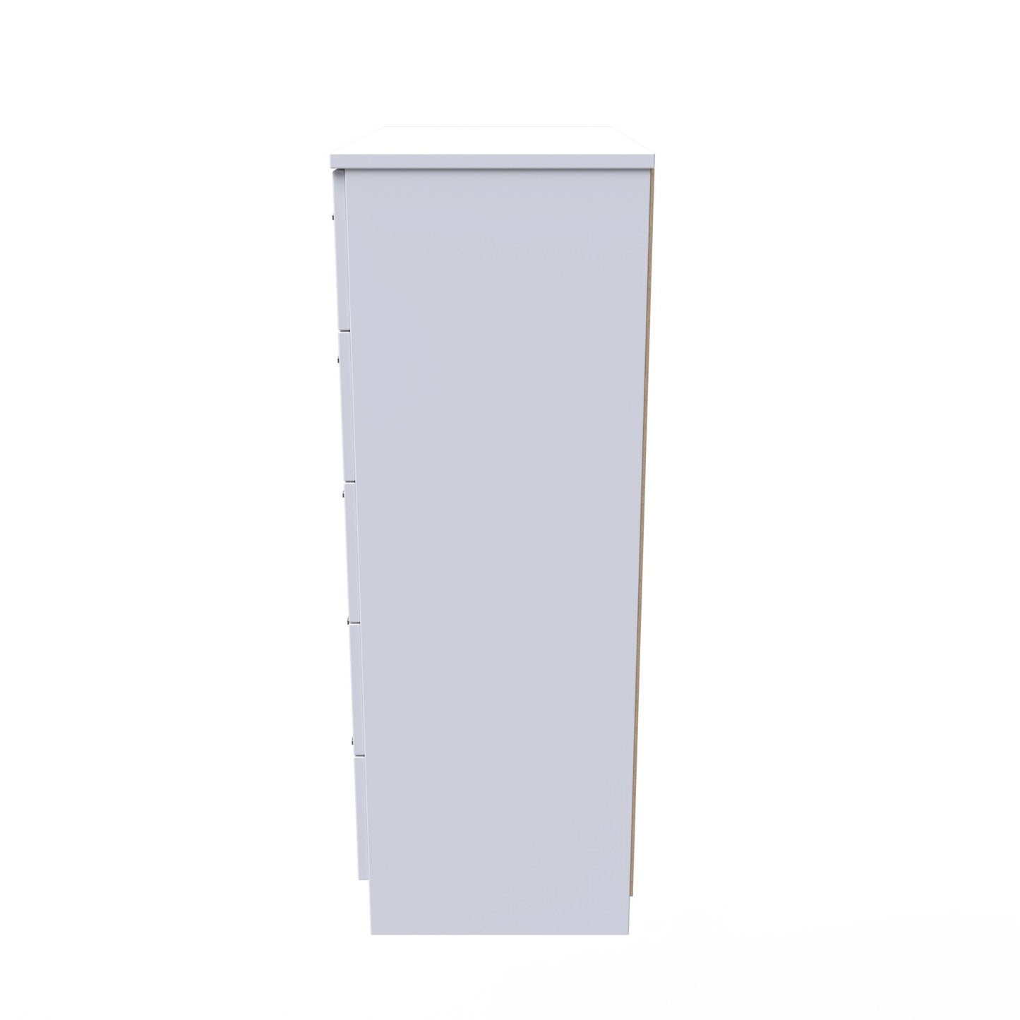 Worcester Tall Chest of Drawers Black & White 5 Drawers 74cm