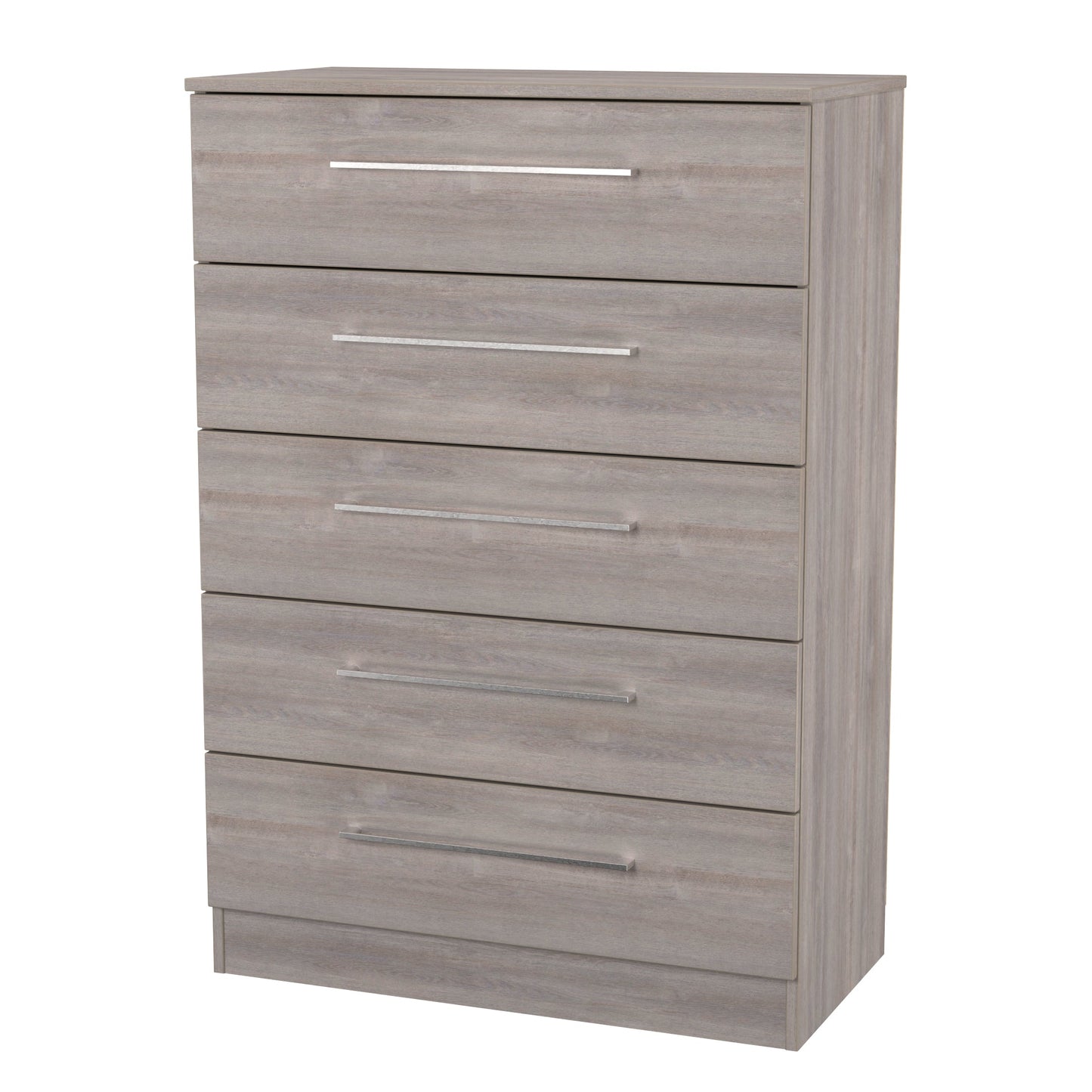 Worcester Tall Chest of Drawers Light Grey 5 Drawers 74cm