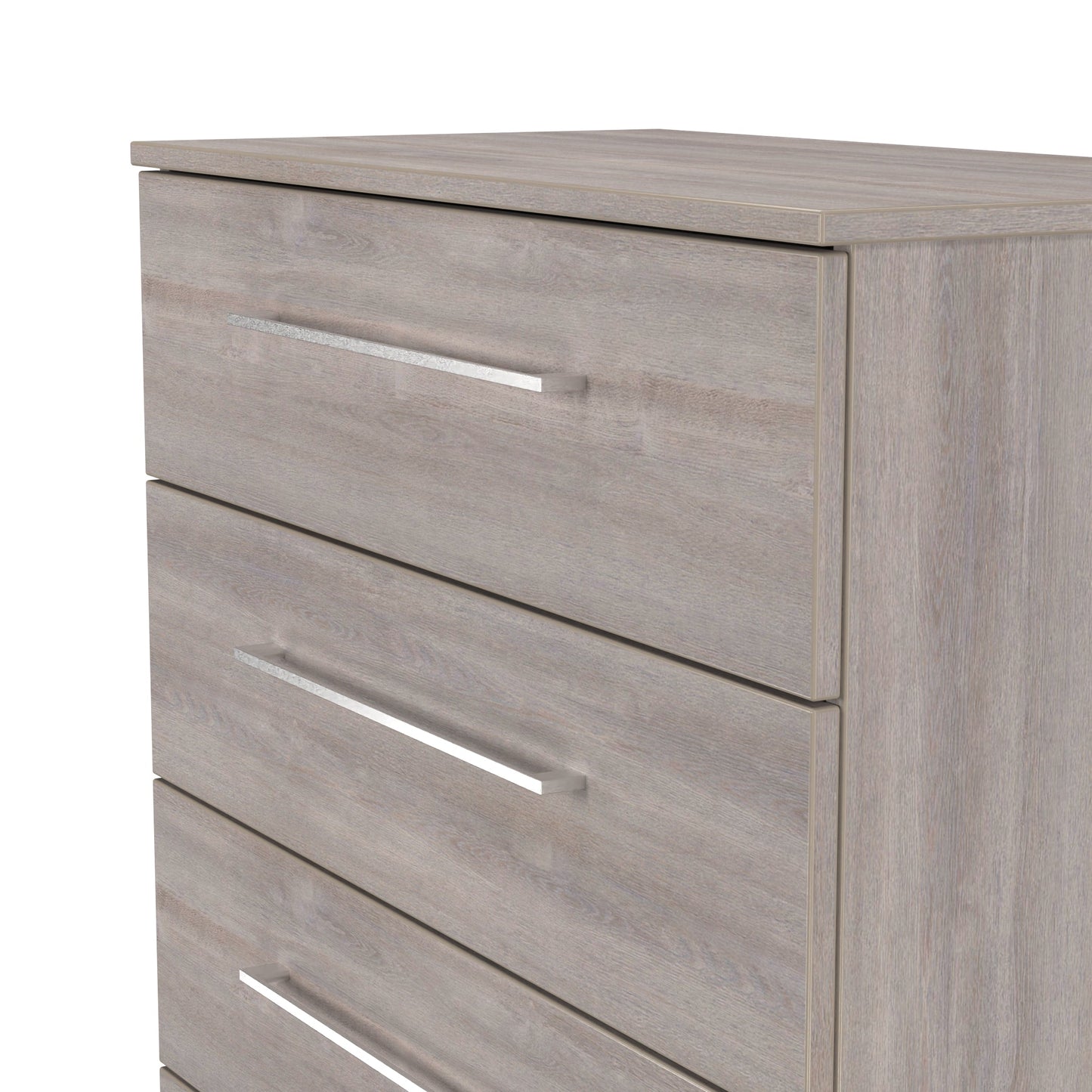 Worcester Tall Chest of Drawers Light Grey 5 Drawers 74cm
