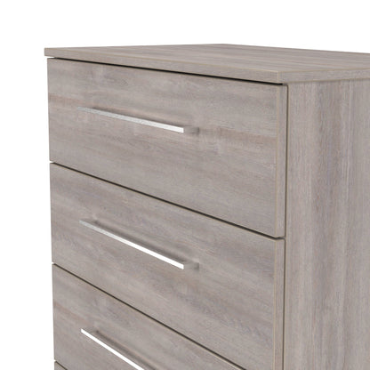 Worcester Tall Chest of Drawers Light Grey 5 Drawers 74cm