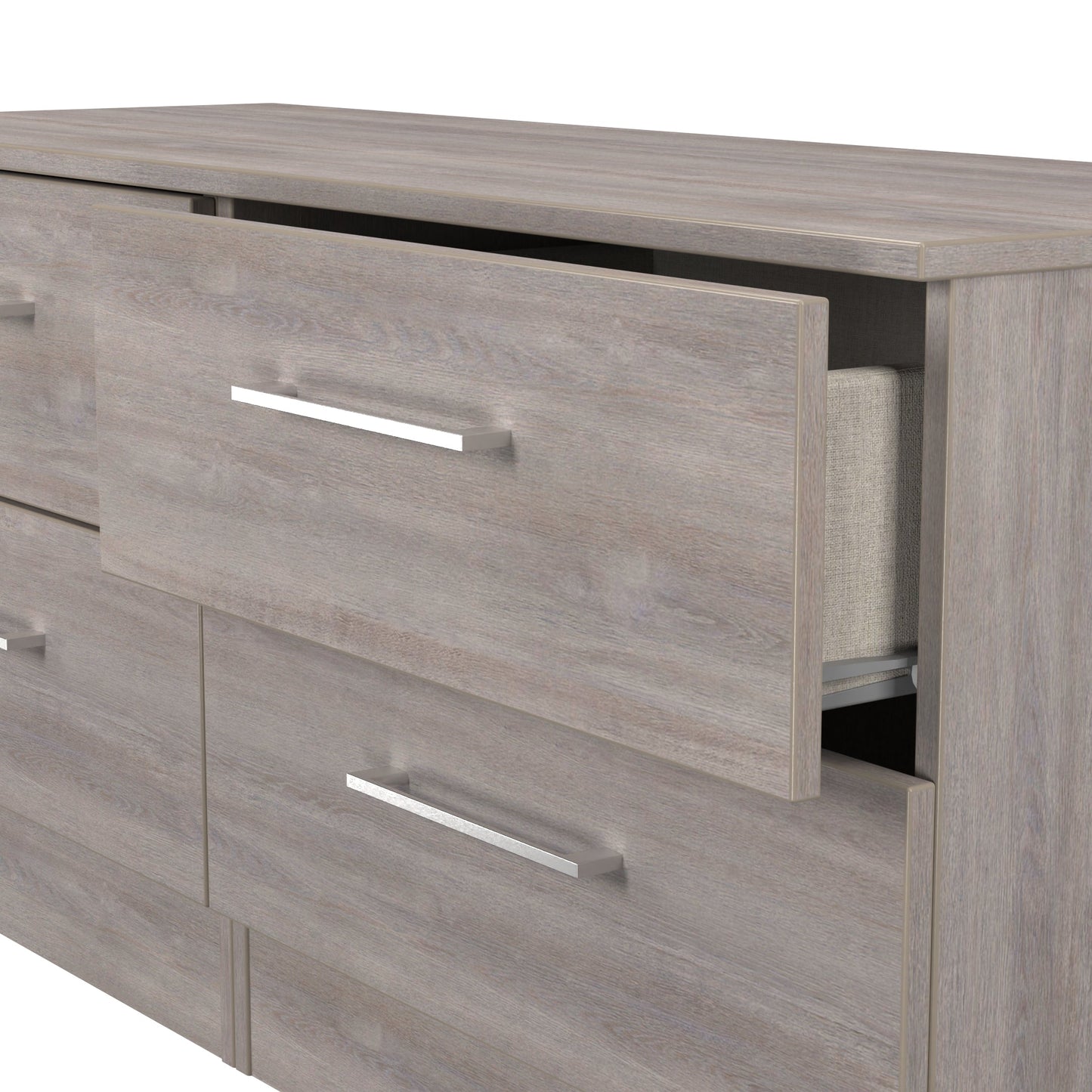 Worcester Large Chest of Drawers Light Grey 4 Drawers 110cm