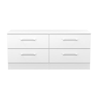 Worcester Large Chest of Drawers White 4 Drawers 110cm