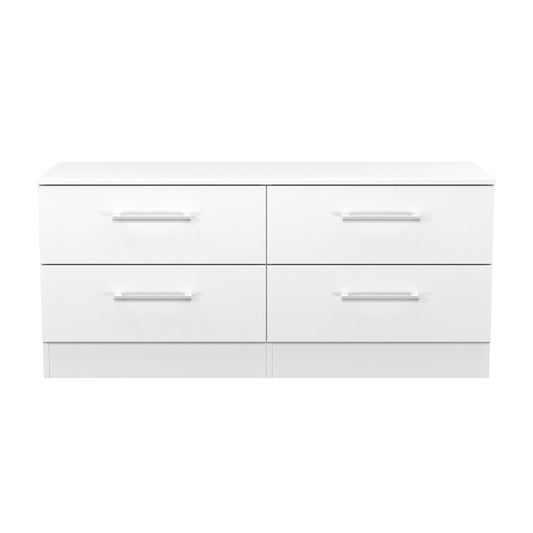 Worcester Large Chest of Drawers White 4 Drawers 110cm