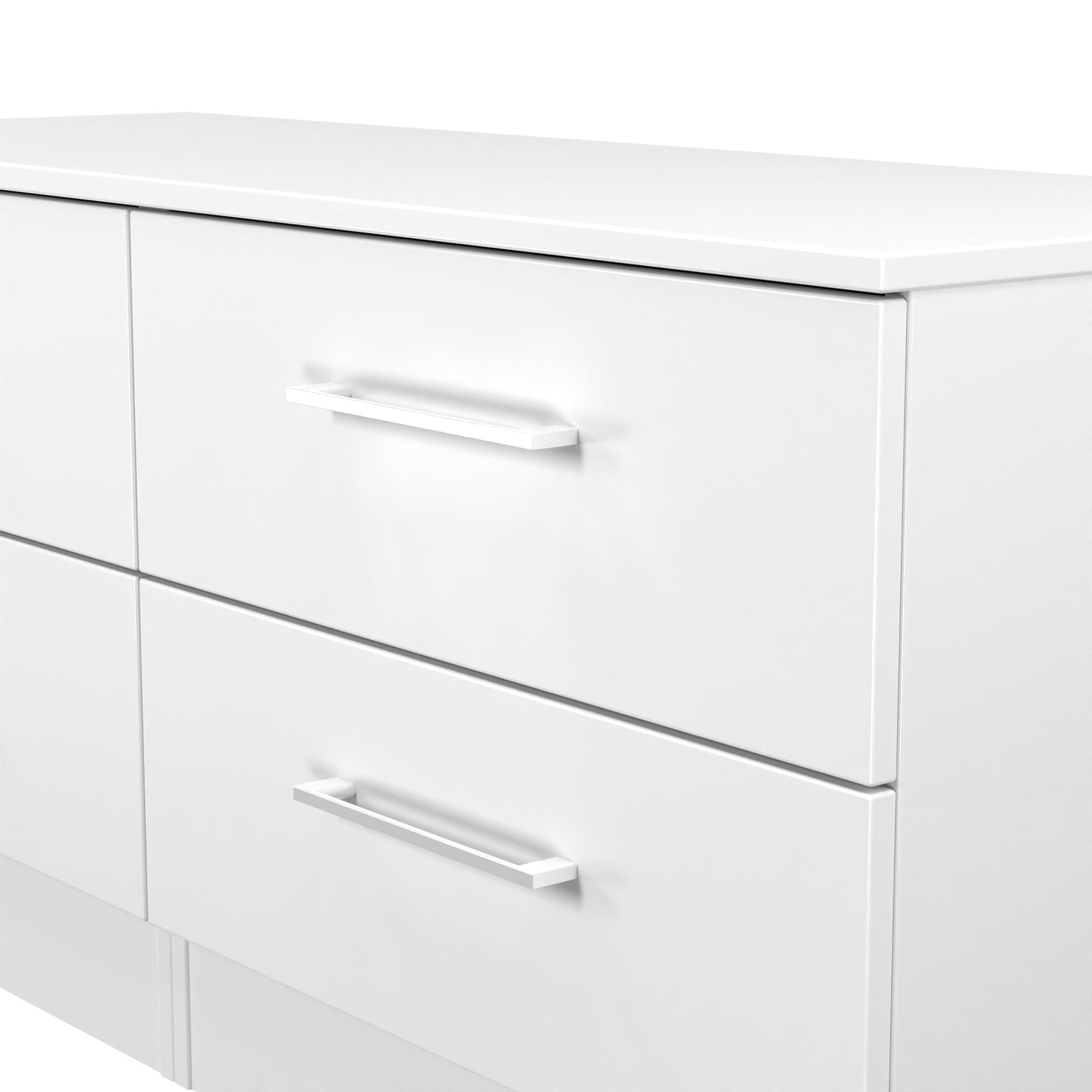 Worcester Large Chest of Drawers White 4 Drawers 110cm