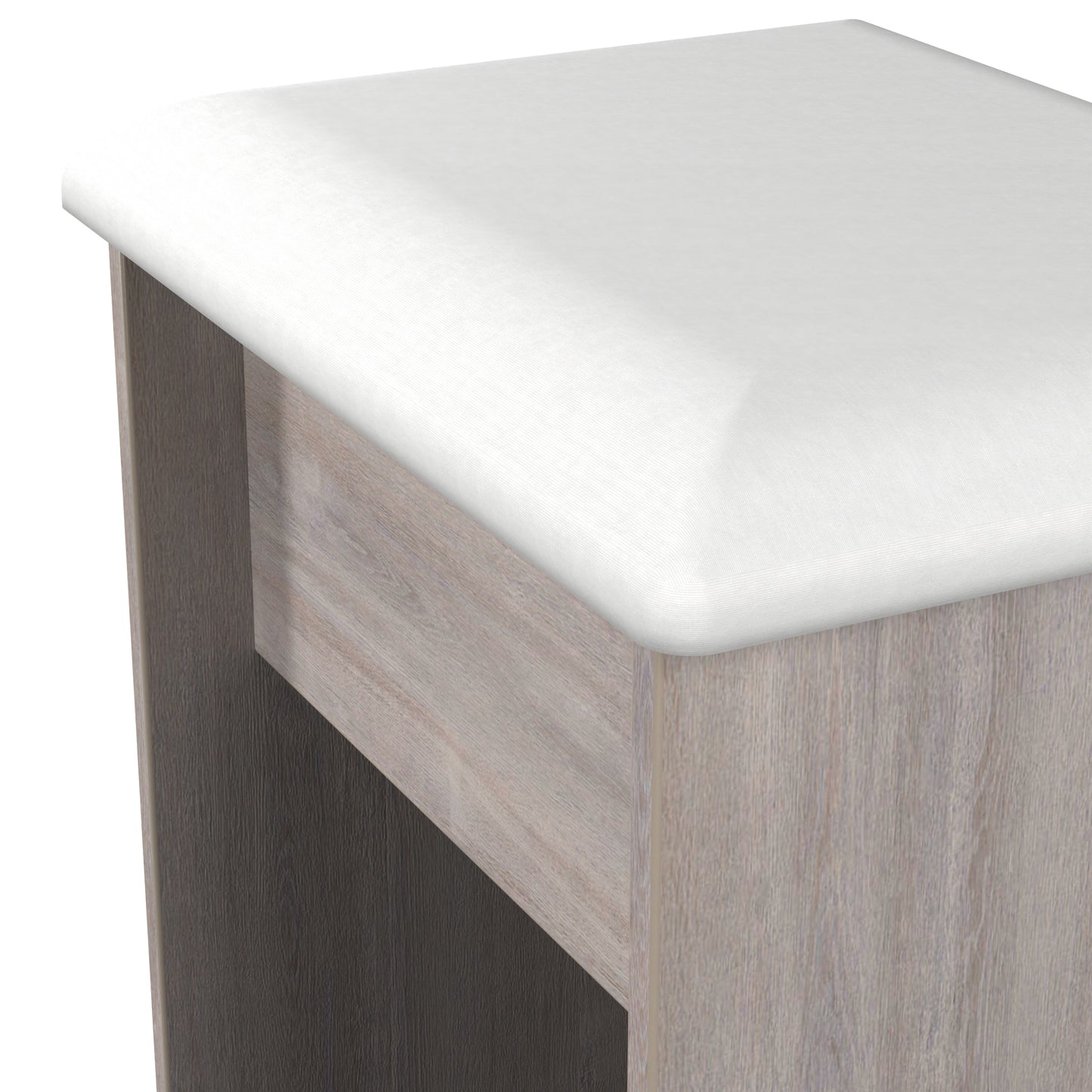 Worcester Dressing Stool Light Grey 48cm