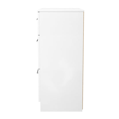 Worcester Chest of Drawers Black & White 3 Drawers 39cm