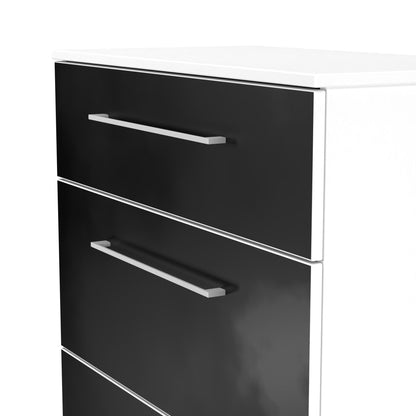 Worcester Chest of Drawers Black & White 3 Drawers 39cm