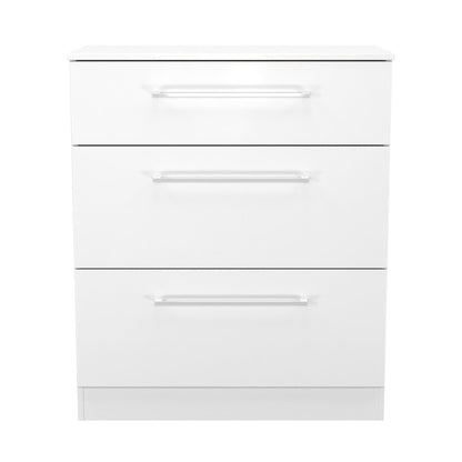 Worcester Chest of Drawers White 3 Drawers 39cm