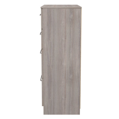 Worcester Tall Chest of Drawers Light Grey 4 Drawers 74cm