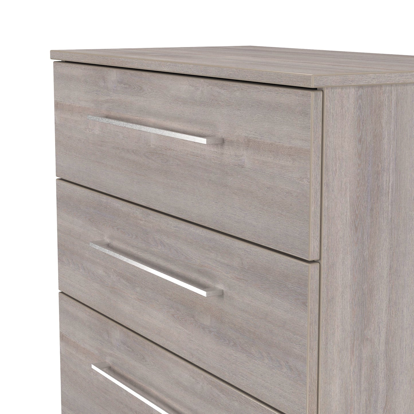 Worcester Tall Chest of Drawers Light Grey 4 Drawers 74cm