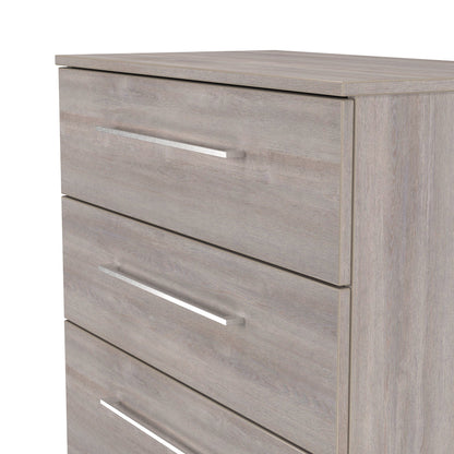 Worcester Tall Chest of Drawers Light Grey 4 Drawers 74cm