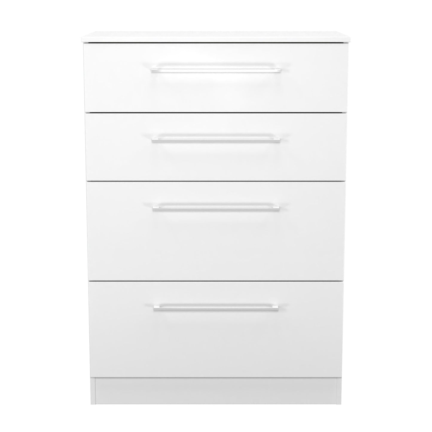 Worcester Tall Chest of Drawers White 4 Drawers 74cm