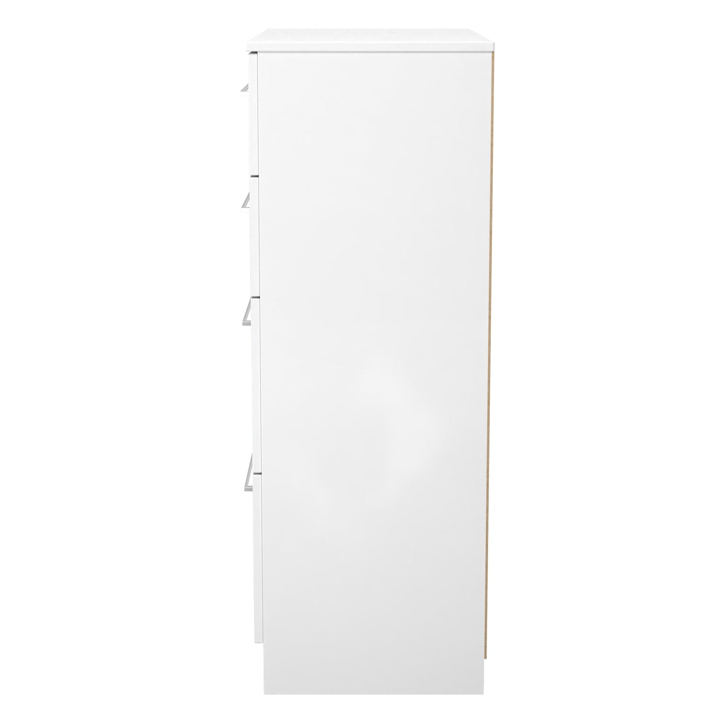 Worcester Tall Chest of Drawers White 4 Drawers 74cm