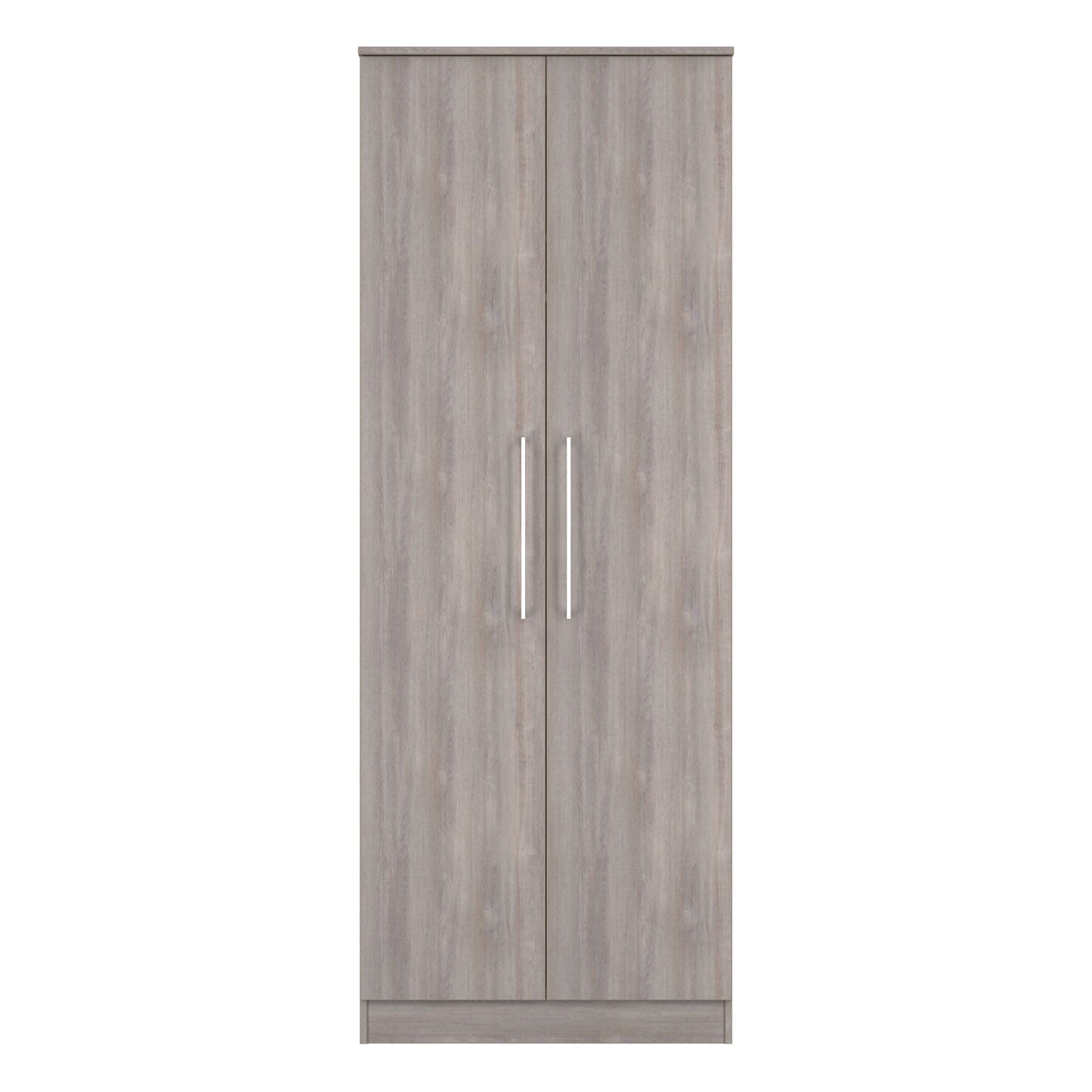 Worcester Tall Wardrobe Light Grey 2 Doors 1 Shelf 74cm