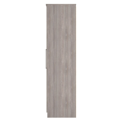 Worcester Tall Wardrobe Light Grey 2 Doors 1 Shelf 74cm