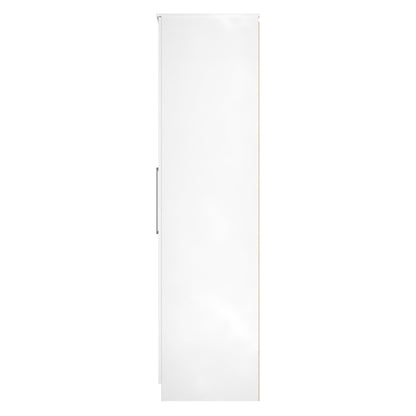Worcester Tall Wardrobe White 2 Doors 1 Shelf 74cm