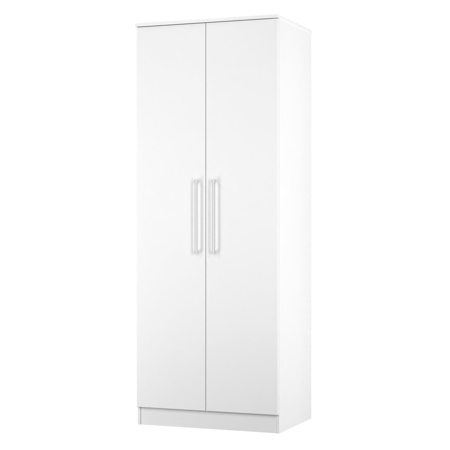 Worcester Tall Wardrobe White 2 Doors 1 Shelf 74cm