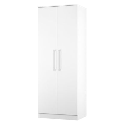 Worcester Tall Wardrobe White 2 Doors 1 Shelf 74cm