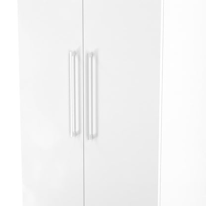 Worcester Tall Wardrobe White 2 Doors 1 Shelf 74cm