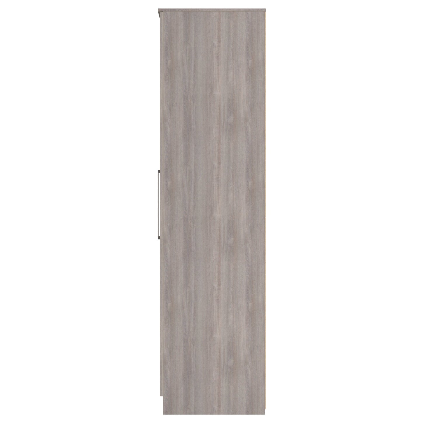 Worcester Tall Mirror Wardrobe Light Grey 2 Drawers 111cm